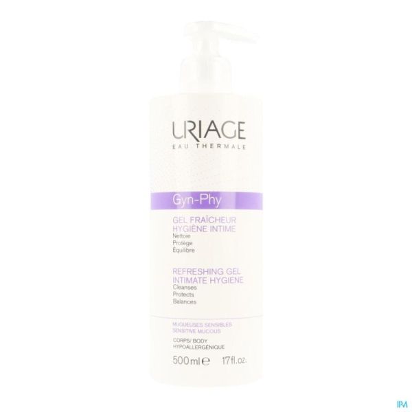 Uriage gyn-phy gel fraicheur hygiene intime 500ml