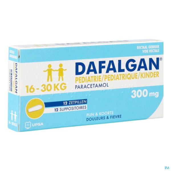 Dafalgan pediatrique 300mg suppo  12