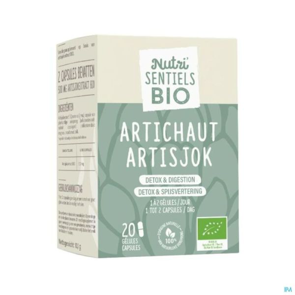 Nutrisentiels artichaut bio comp 20