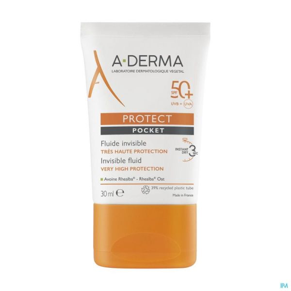 Aderma protect pocket fluide invisible ip50+  30ml