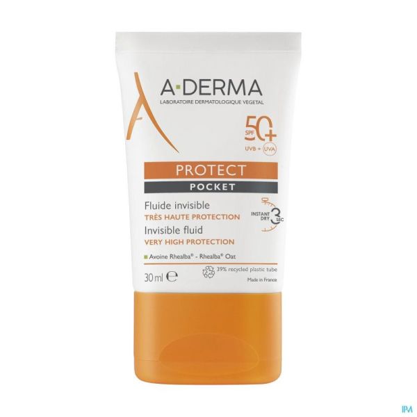 Aderma protect pocket fluide invisible ip50+  30ml