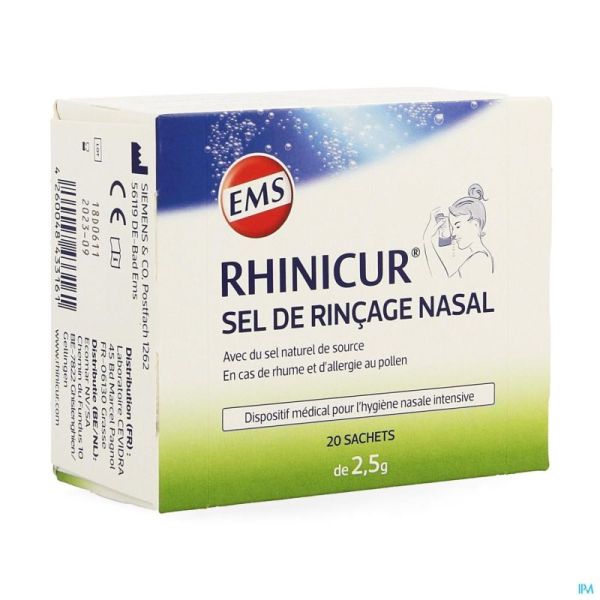 Rhinicur Douche Nasale + 4 Sachets Sel De Rinçage