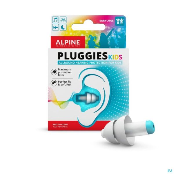 Alpine pluggies kids bouchon oreille 1p   labophar