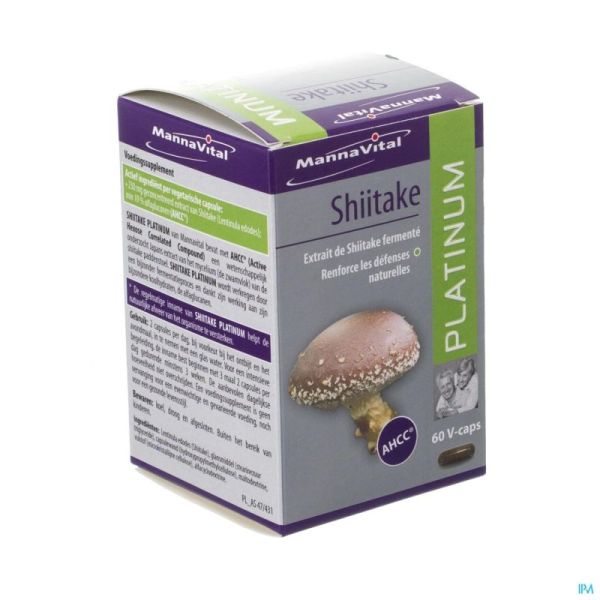 Mannavital shiitake platinum    v-caps  60