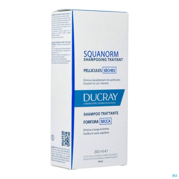 Ducray squanorm sh pellicules seches 200ml    nf