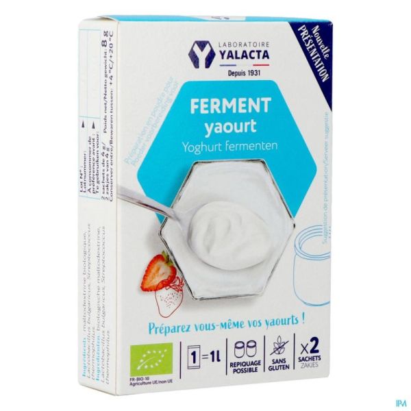 Yalacta ferment yaourt bio    2x4g