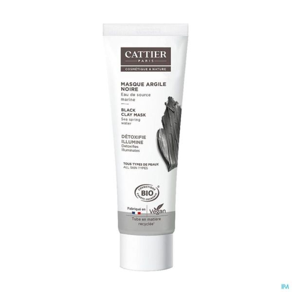 Cattier masque argile noire bio 100ml