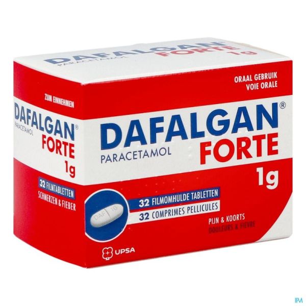 Dafalgan forte sec 1g tabl 32