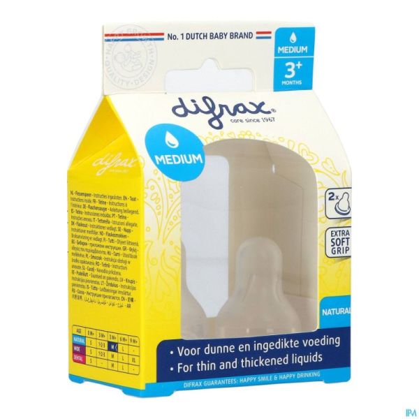 Difrax tetine natural medium    672