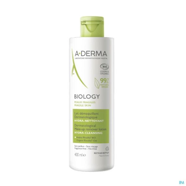 Aderma biology lait micellaire dermatologique400ml