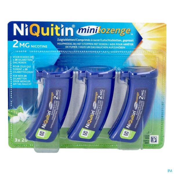 Niquitin 2,0mg minilozenge comp a sucer  60