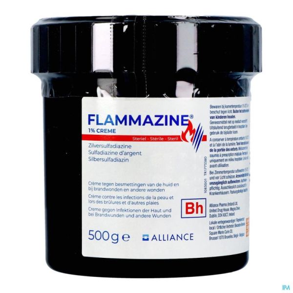 Flammazine 1% creme 1 x 500g