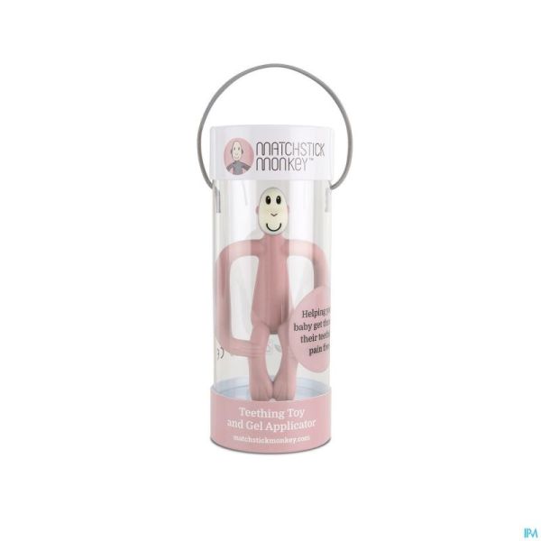 Matchstick monkey anneau dentition vieux rose
