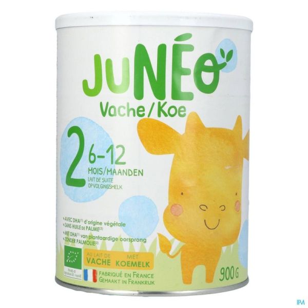 Juneo 2 lait vache  6-12mois   900g