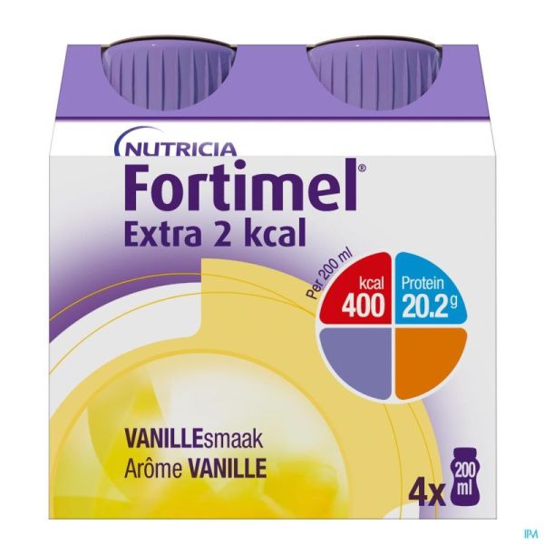 Fortimel extra 2kcal vanille 4x200ml