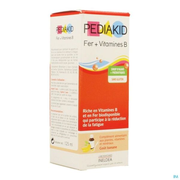 Pediakid fer+vit b sos buv fl 125ml