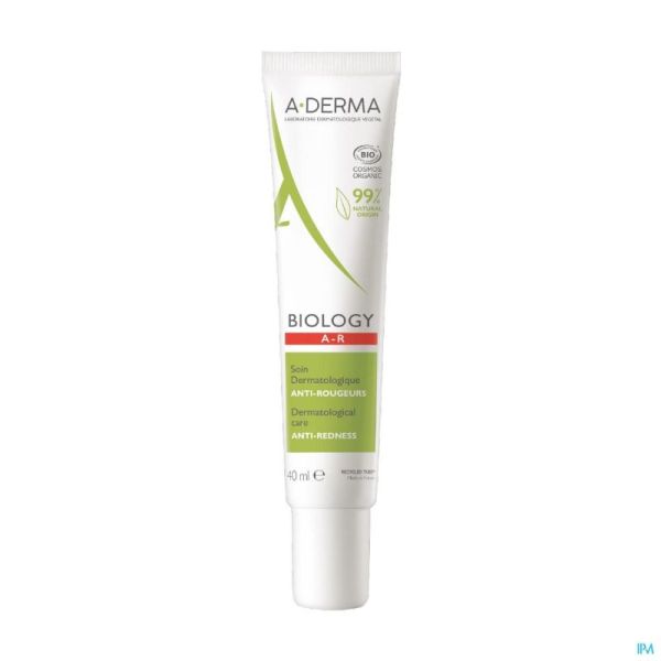 Aderma biology soin dermatologique a/rougeurs 40ml