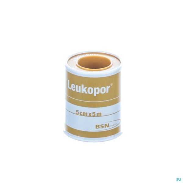 Leukopor fourreau sparadrap  5,00cmx5,0m 1 0247400