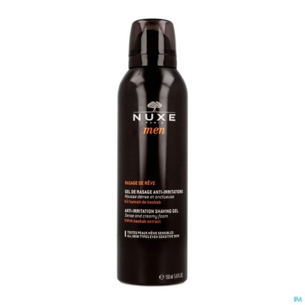 Nuxe men gel rasage a/irritations    spray 150ml