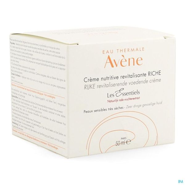 Avene les essentiels cr nutr. revital. riche  50ml