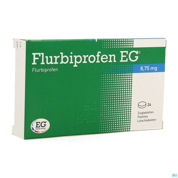 Flurbiprofen EG 8,75Mg Pastilles A Sucer 24