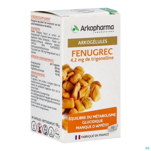 Arkogelules fenugrec    comp 40